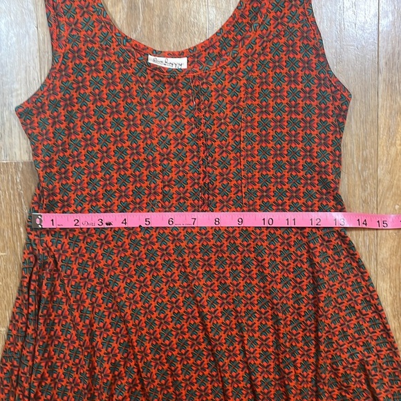 Live Happy by Natural Life Skater Dress Floral Sunburst Geometric Size Medium M - Picture 9 of 10